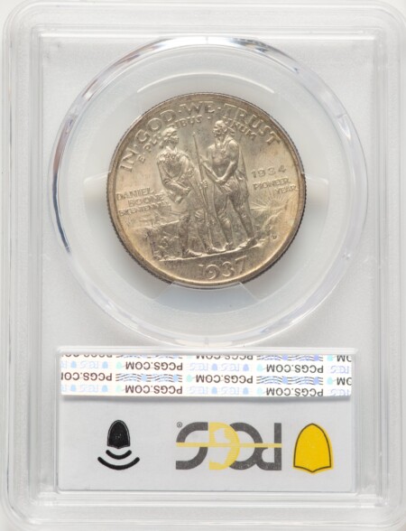 1937-D 50C Boone, MS PCGS Secure Blue Gradient 67 PCGS