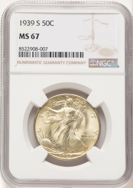 1939-S 50C 67 NGC