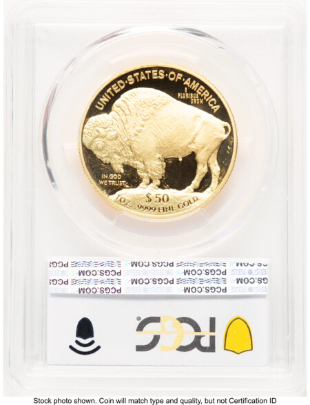 2008-W Proof Gold Buffalo 1 oz Blue Gradient 70 PCGS