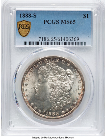 1888-S S$1 PCGS Secure 65 PCGS
