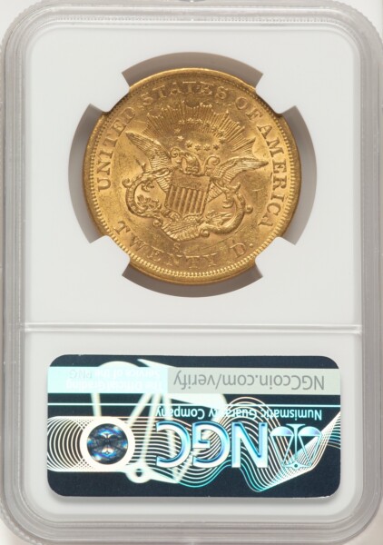 1862-S $20 55 NGC