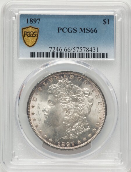 1897 S$1 PCGS Secure 66 PCGS