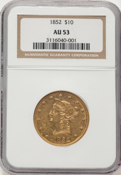 1852 $10 53 NGC