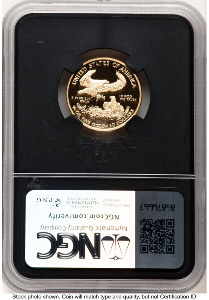 2019-W Proof Gold Eagle 1/4 oz Anna Cabral Prestige Treasurer Series Blk Core 70 NGC