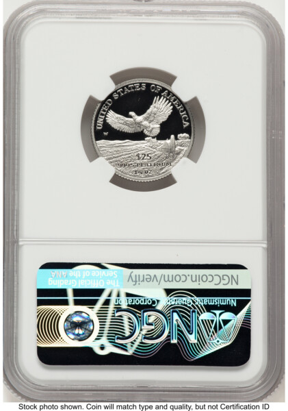 2000-W Proof Platinum Eagle 1/4 oz Don Everhart 70 NGC