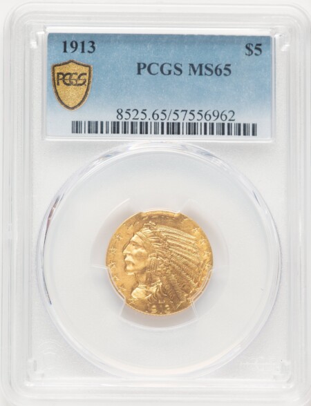 1913 $5 PCGS Secure 65 PCGS