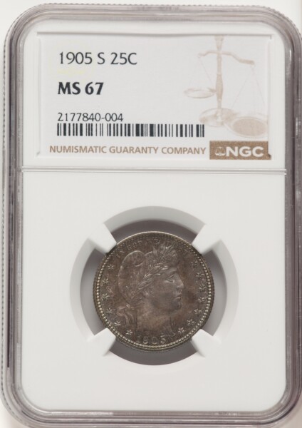 1905-S 25C 67 NGC