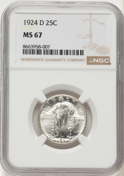 1924-D 25C 67 NGC