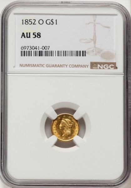 1852-O G$1 58 NGC