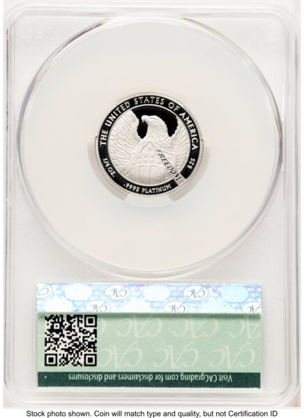 2007-W Proof Platinum Eagle 1/4 oz Non Designation 70 CACG