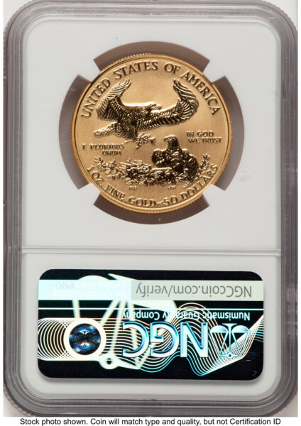 2006-W Reverse Proof Gold Eagle 1 oz John Mercanti 70 NGC