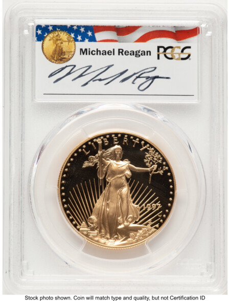 1997-W Proof Gold Eagle 1 oz Reagan Legacy Series Michael Reagan 70 PCGS