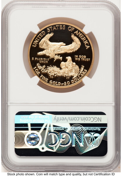 2019-W Proof Gold Eagle 1 oz Ed Moy 70 NGC