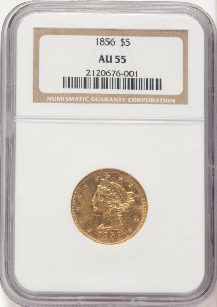 1856 $5 55 NGC