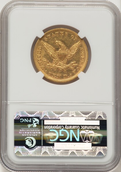 1853 $10 55 NGC