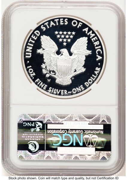 2013-W Proof Silver Eagle 1 oz FR Eagle Label 70 NGC