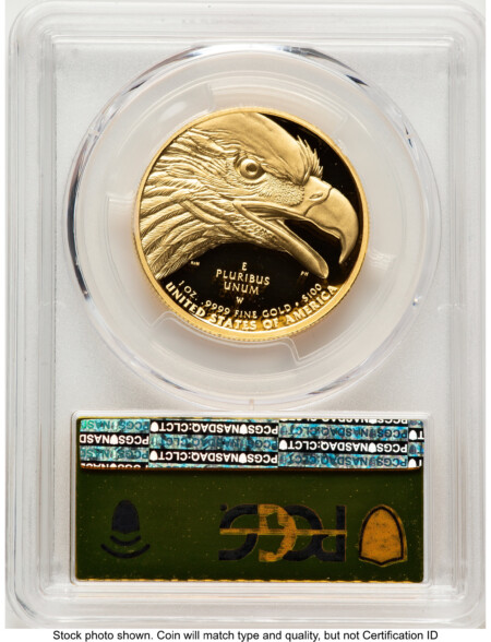 2021-W G$100 American Liberty High Relief, DC FDI Gold Foil 1 of 100 70 PCGS