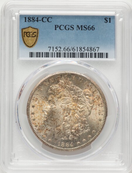 1884-CC S$1 PCGS Secure 66 PCGS