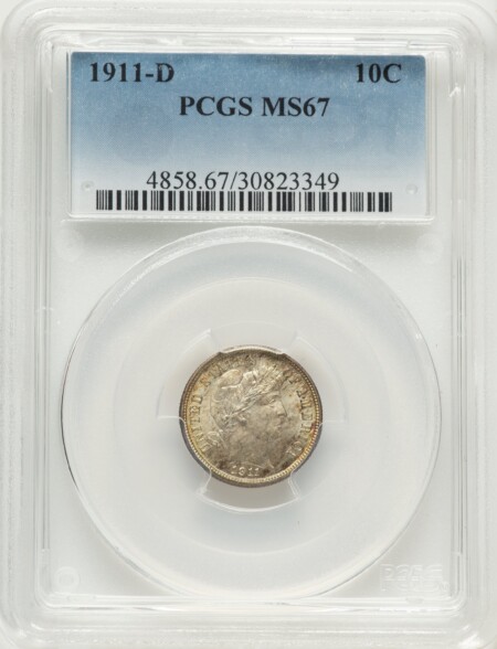 1911-D 10C 67 PCGS