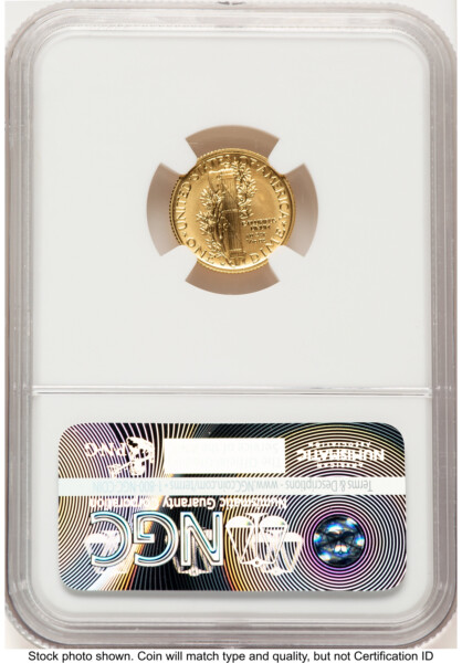 2016-W 10C Mercury Dime 100th Anniversary Gold Centennial  ER 100th Anniversary 70 NGC