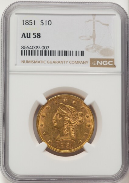 1851 $10 58 NGC