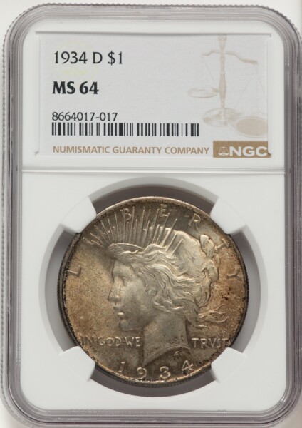 1934-D S$1 64 NGC