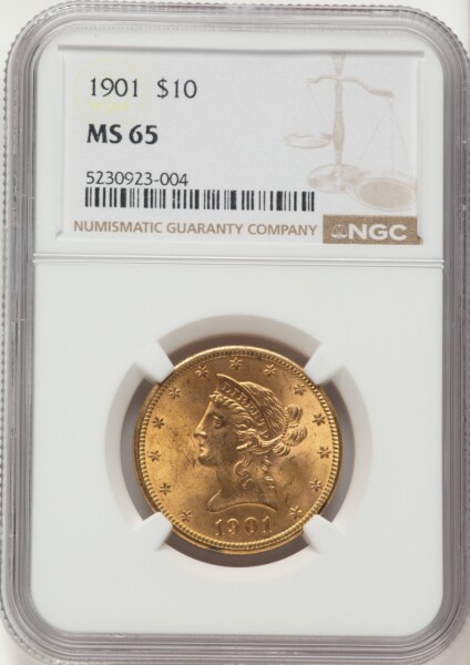 1901 $10 65 NGC