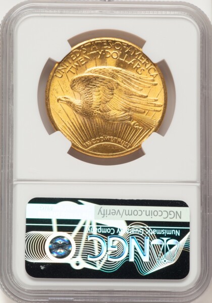 1925 $20 NGC Plus 66 NGC