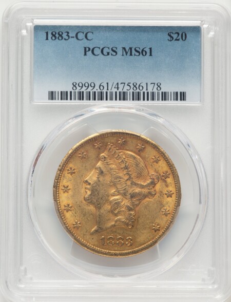 1883-CC $20 61 PCGS