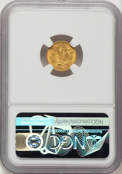 1854 G$1 Type Two 63 NGC