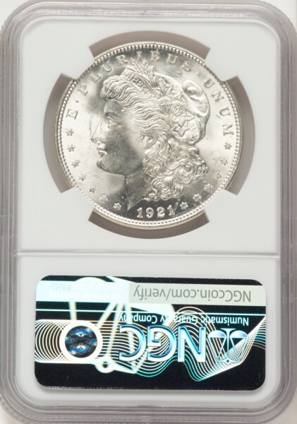 1921 S$1 Morgan, MS 66 NGC