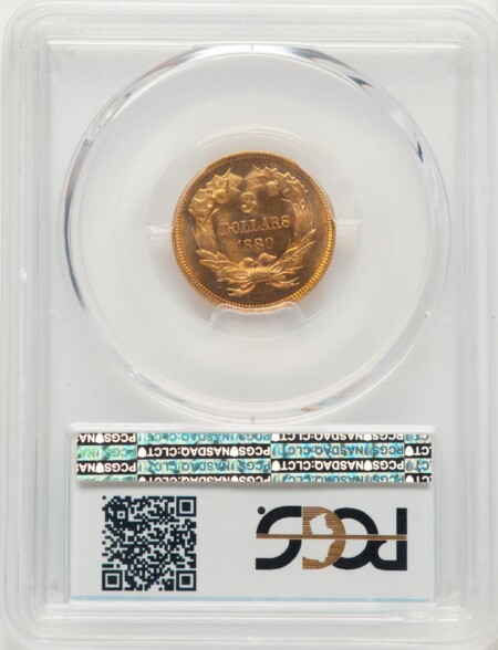 1880 $3 65 PCGS