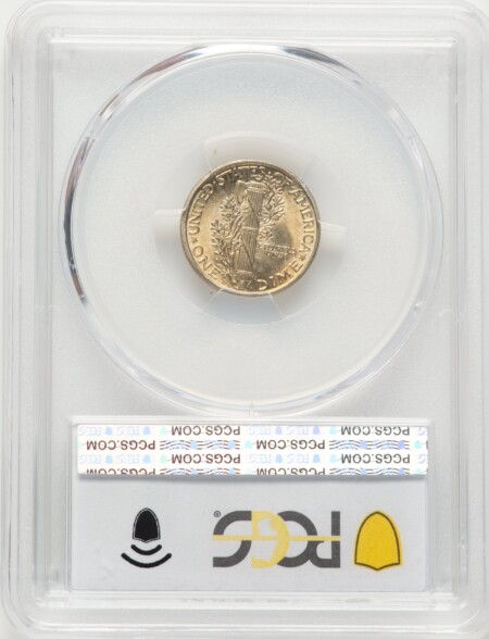 1919-D 10C, FB PCGS Secure 65 PCGS