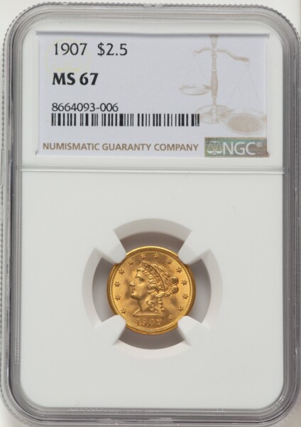 1907 $2 1/2 67 NGC