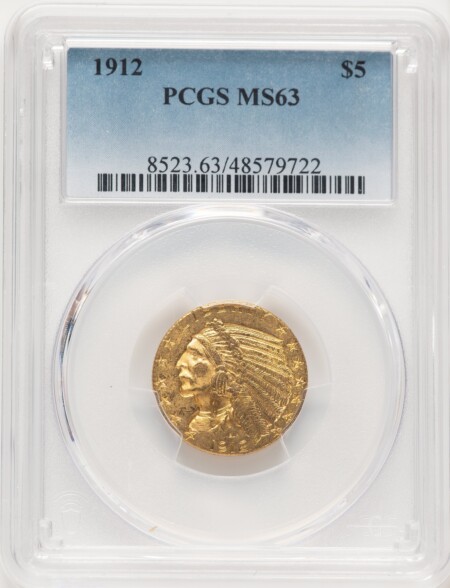 1912 $5 63 PCGS