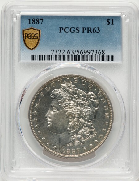 1887 S$1 PCGS Secure 63 PCGS