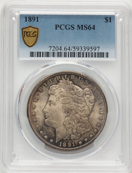 1891 S$1 PCGS Secure 64 PCGS