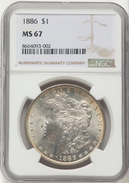 1886 S$1 67 NGC