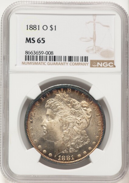 1881-O S$1 65 NGC
