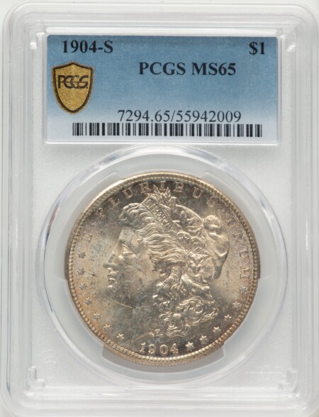 1904-S S$1 PCGS Secure 65 PCGS