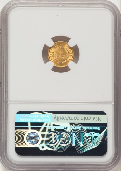 1854 G$1 Type One 62 NGC
