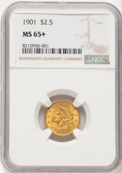 1901 $2 1/2 NGC Plus 65 NGC