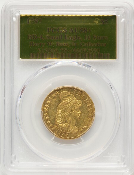 1797 $5 BD-4 PCGS Plus 58 PCGS
