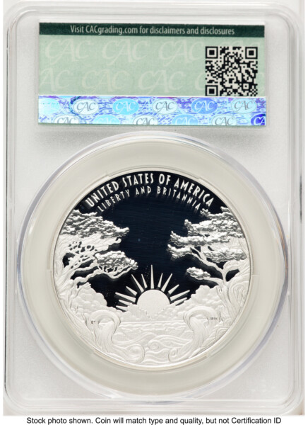 2024-P Proof Silver Medal Liberty & Britannia 1 oz First Delivery Magnum Opus 70 CACG