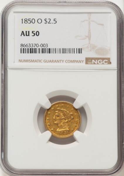 1850-O $2 1/2 50 NGC