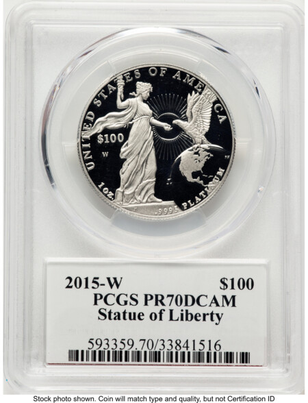 2015-W Proof Platinum Eagle 1 oz Ed Moy 70 PCGS