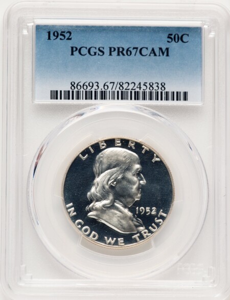 1952 50C, CA 67 PCGS