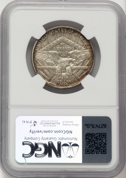 1939 50C Arkansas, MS 67 NGC