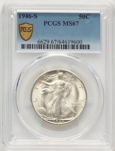 1946-S 50C PCGS Secure 67 PCGS