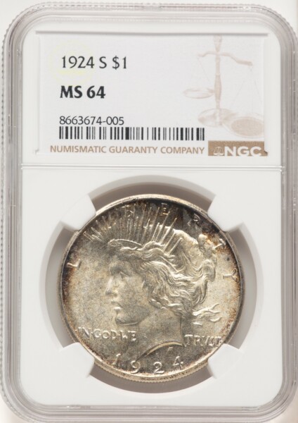 1924-S S$1 64 NGC